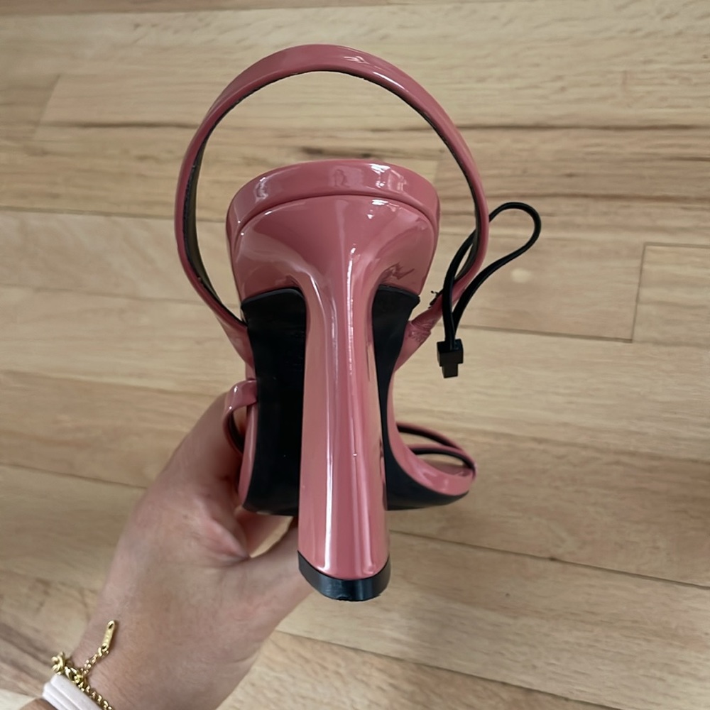 Zara pink wide strappy heel size 41 - Picture 6 of 7